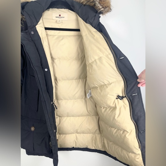 Woolrich Arctic Parka Jacket, Men’s Small, Goose Down Fill, Coyote Fur Hood, GUC - Picture 11 of 16
